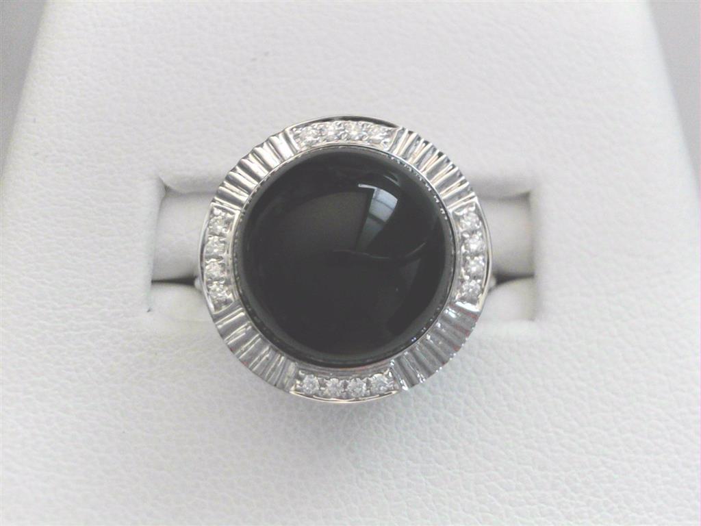 Onyx Diamond Ring