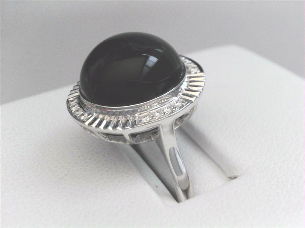 Onyx Diamond Ring