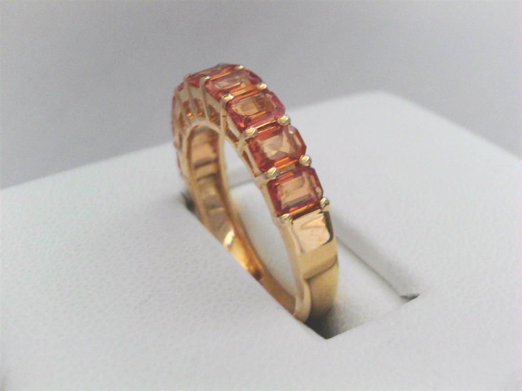 Gold Sapphire Band
