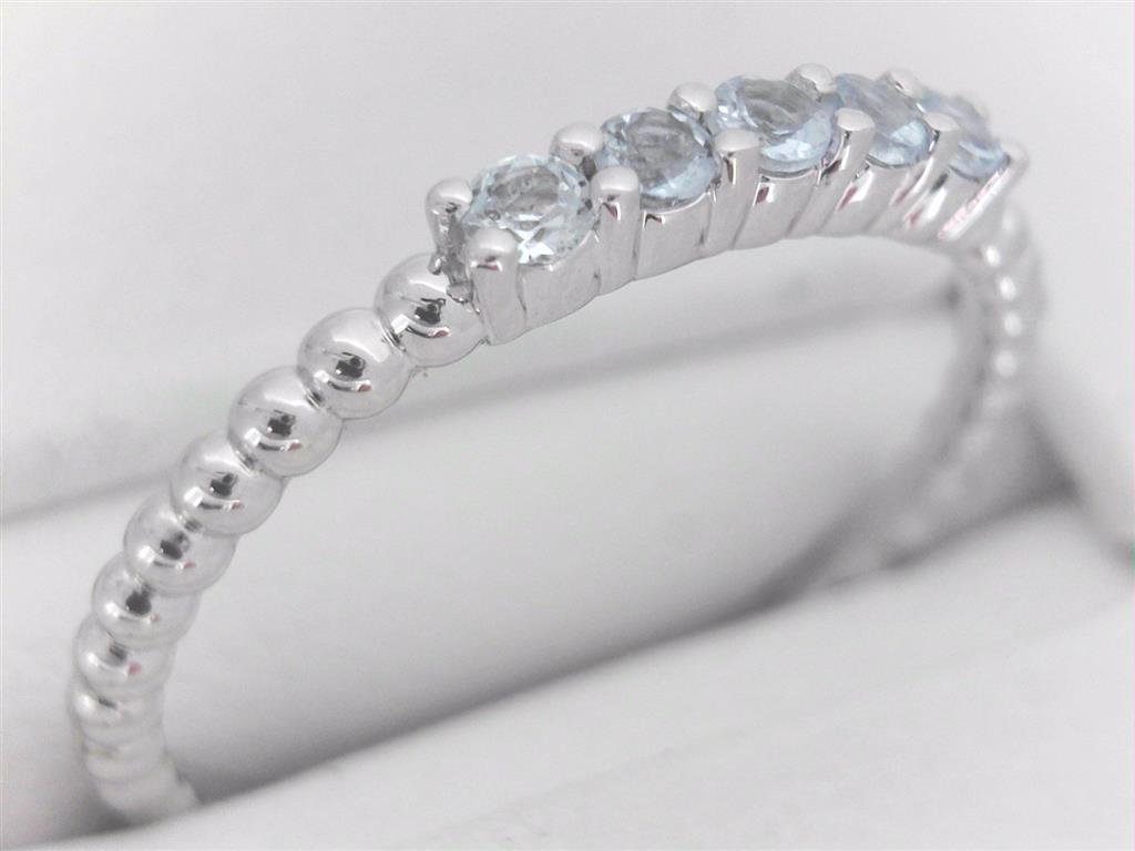 Aquamarine Beaded Band
