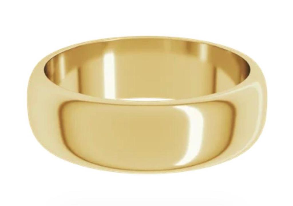 Gold Wedding Bands  -  Men'